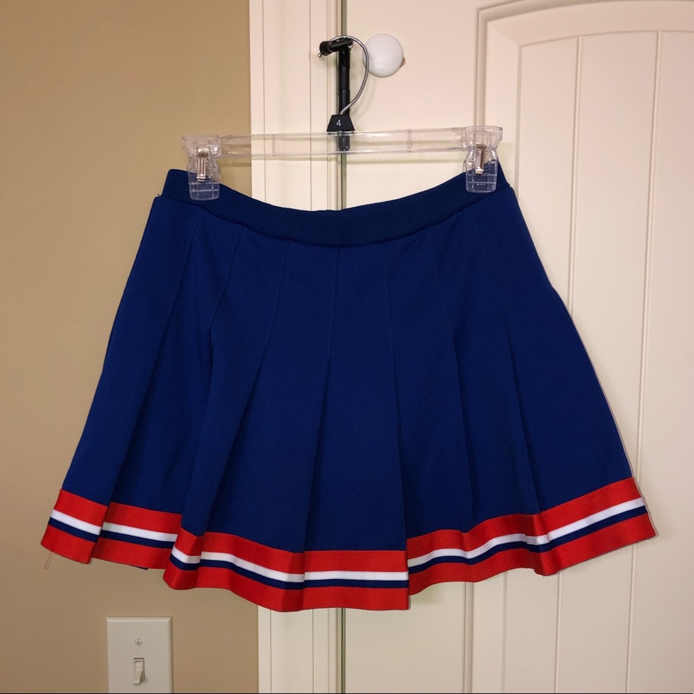 Blue and Orange Cheer Skirt